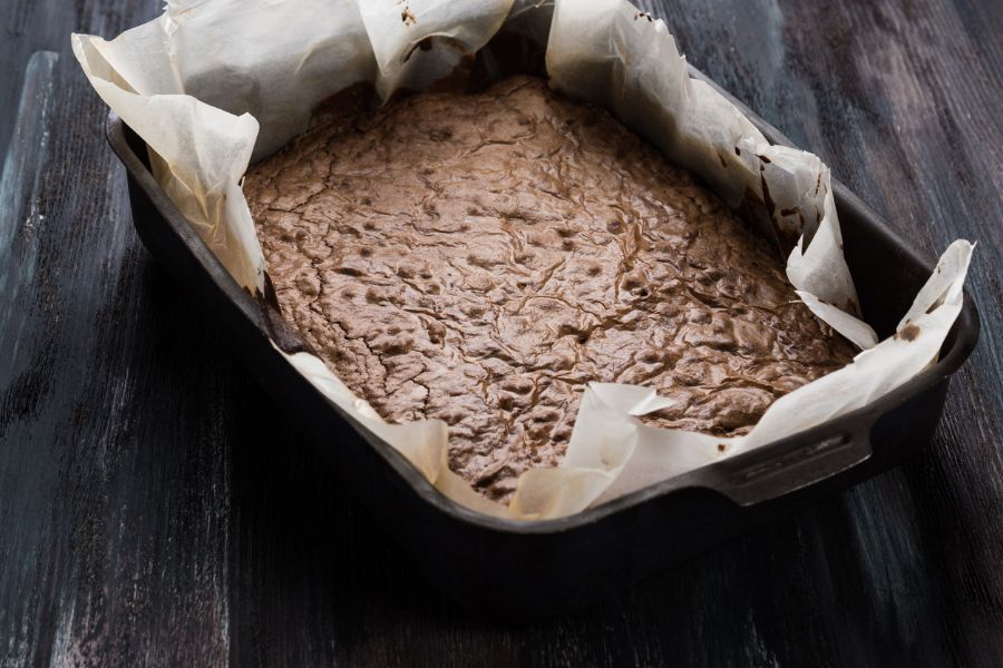 Brownies recién salidos del horno