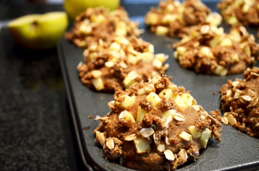 Muffins Crumble De Manzana